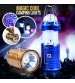 Solar Lantern with Disco Lights and Torch, Solar Lamp, 3 in 1 Recharging Camping Lights, Solar LED Lamp, Golden Color